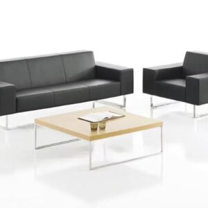 Black Modern Office Sofas [ S-16