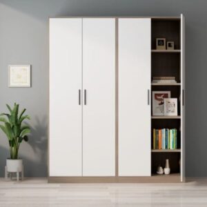 Wide Wooden Filing Cabinet