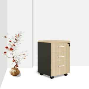 D7 [ Wood Mobile Pedestal